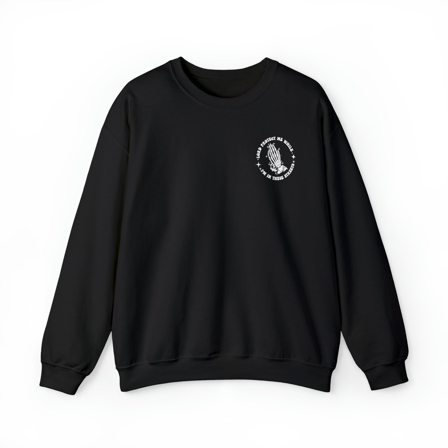 Guarded in Faith | Christian Streetwear Sweatshirt (Black)